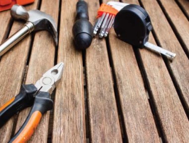 tools, torches and knives